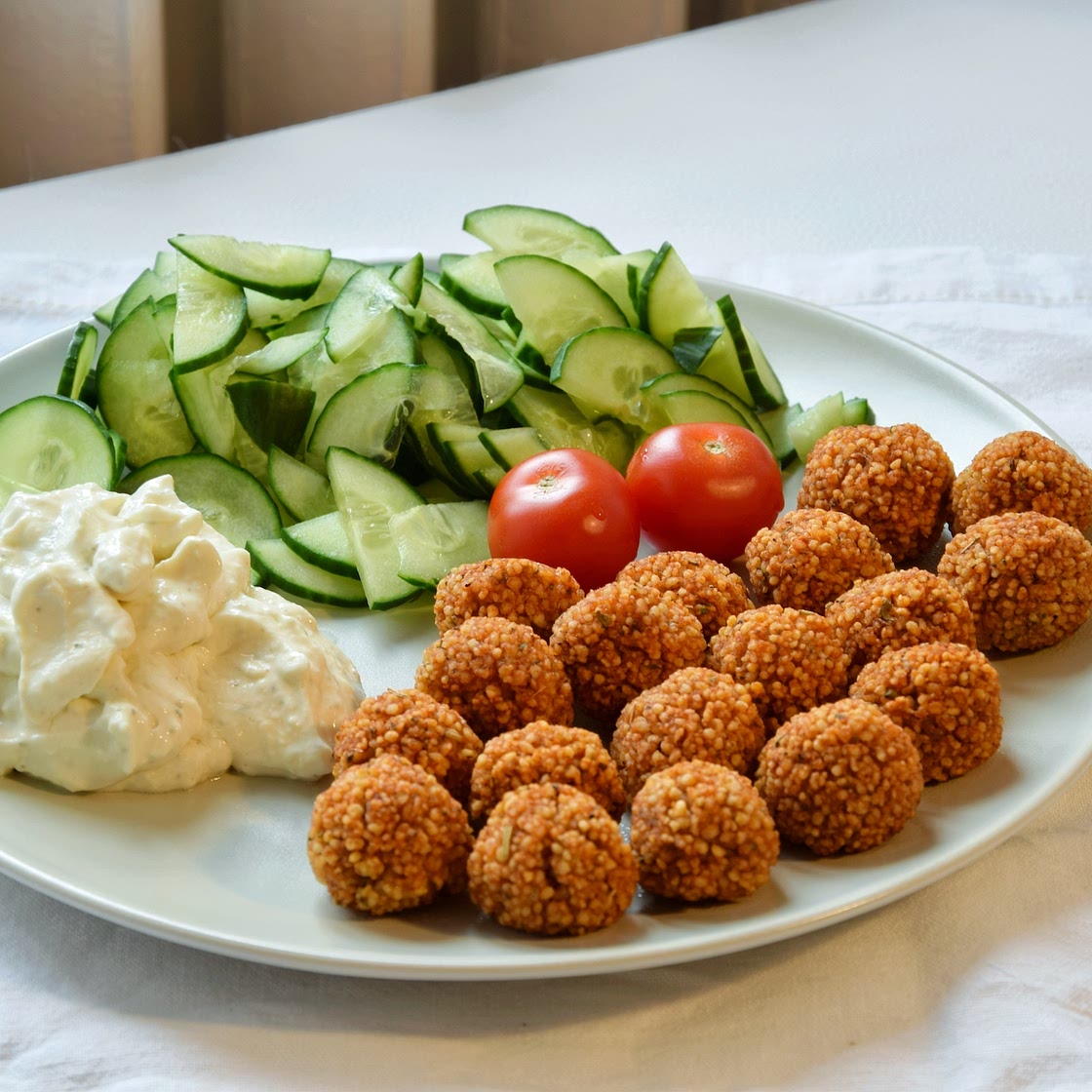 Pizza-Bällchen mit Couscous