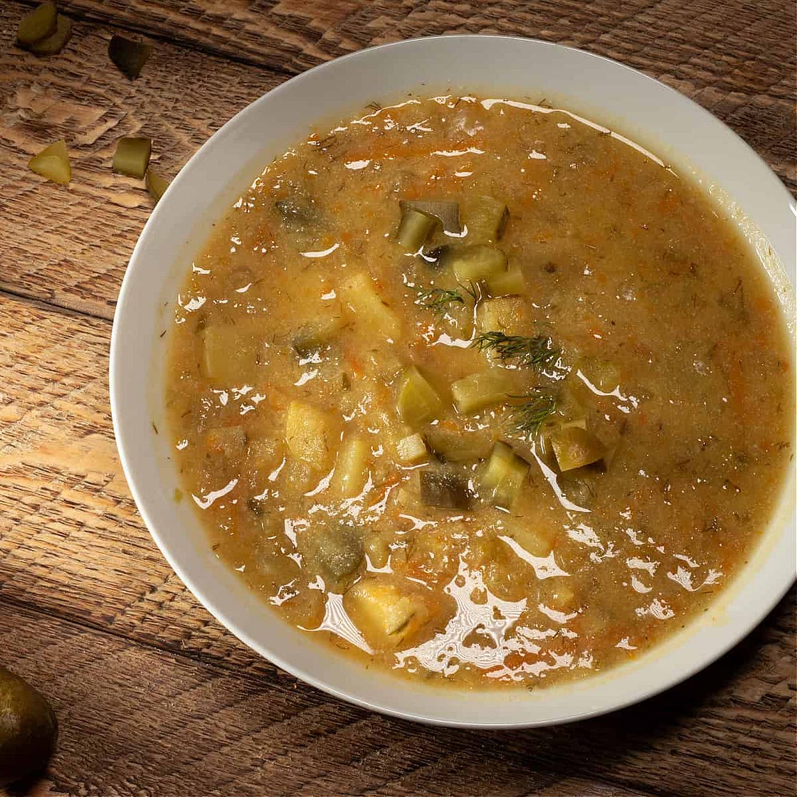 Dill Pickle Soup (zupa ogorkowa)
