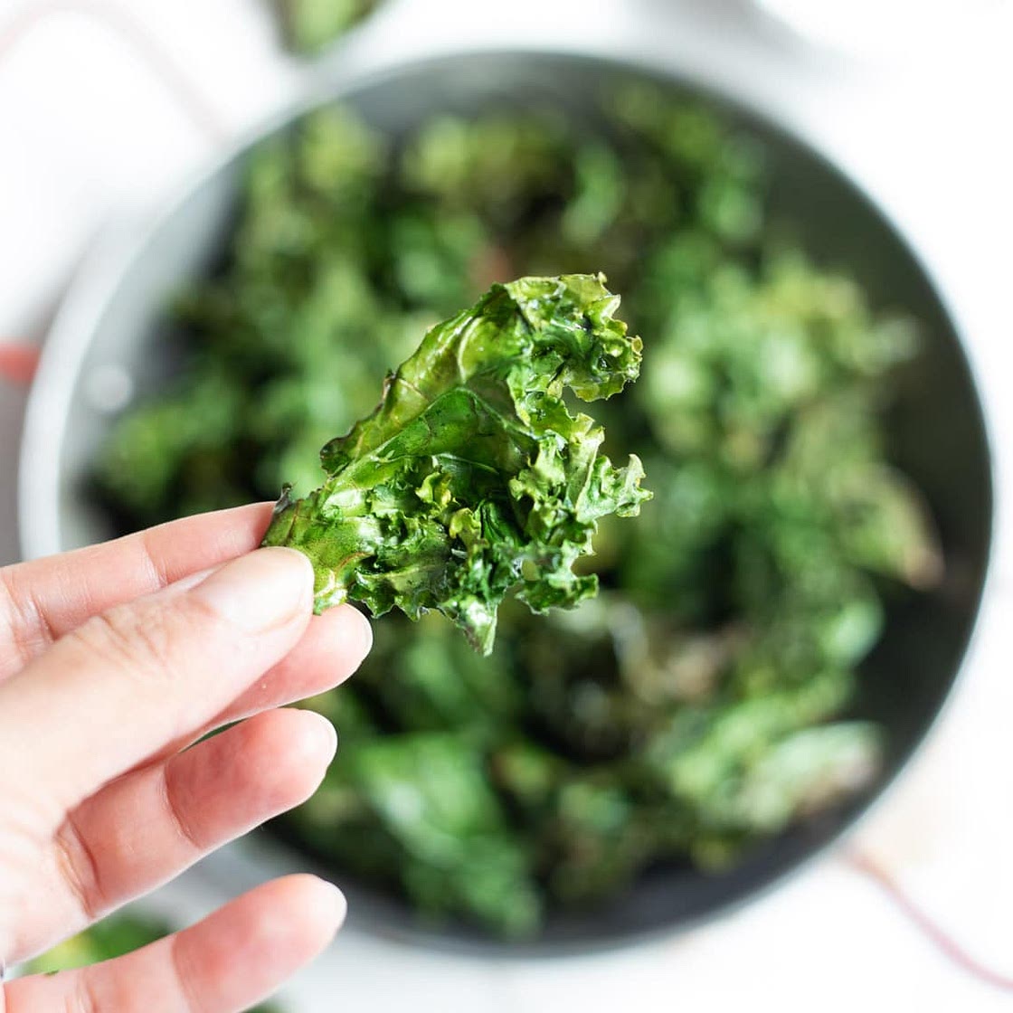 Crispy Air Fryer Kale Chips