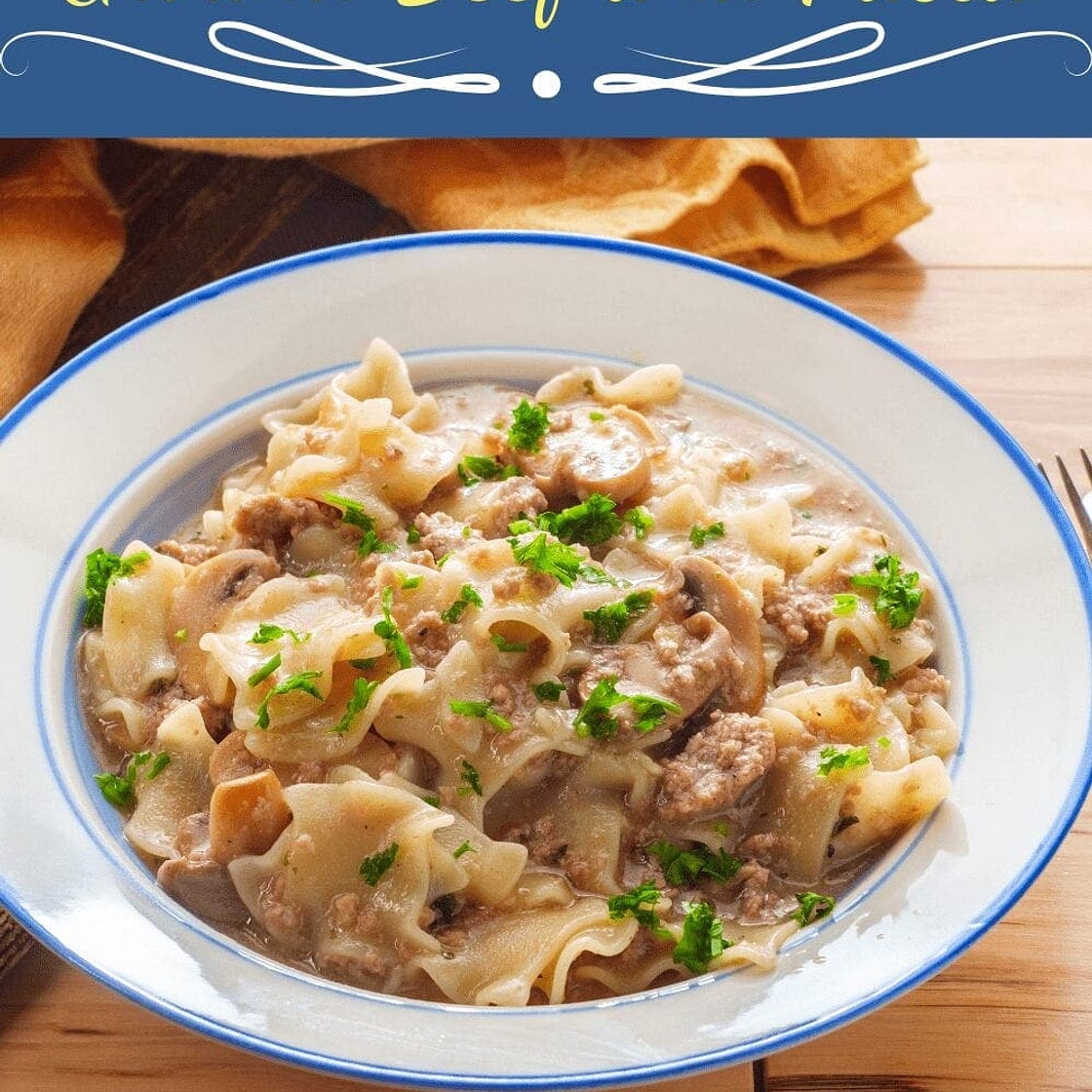 Slow Cooker Ground Beef and Pasta