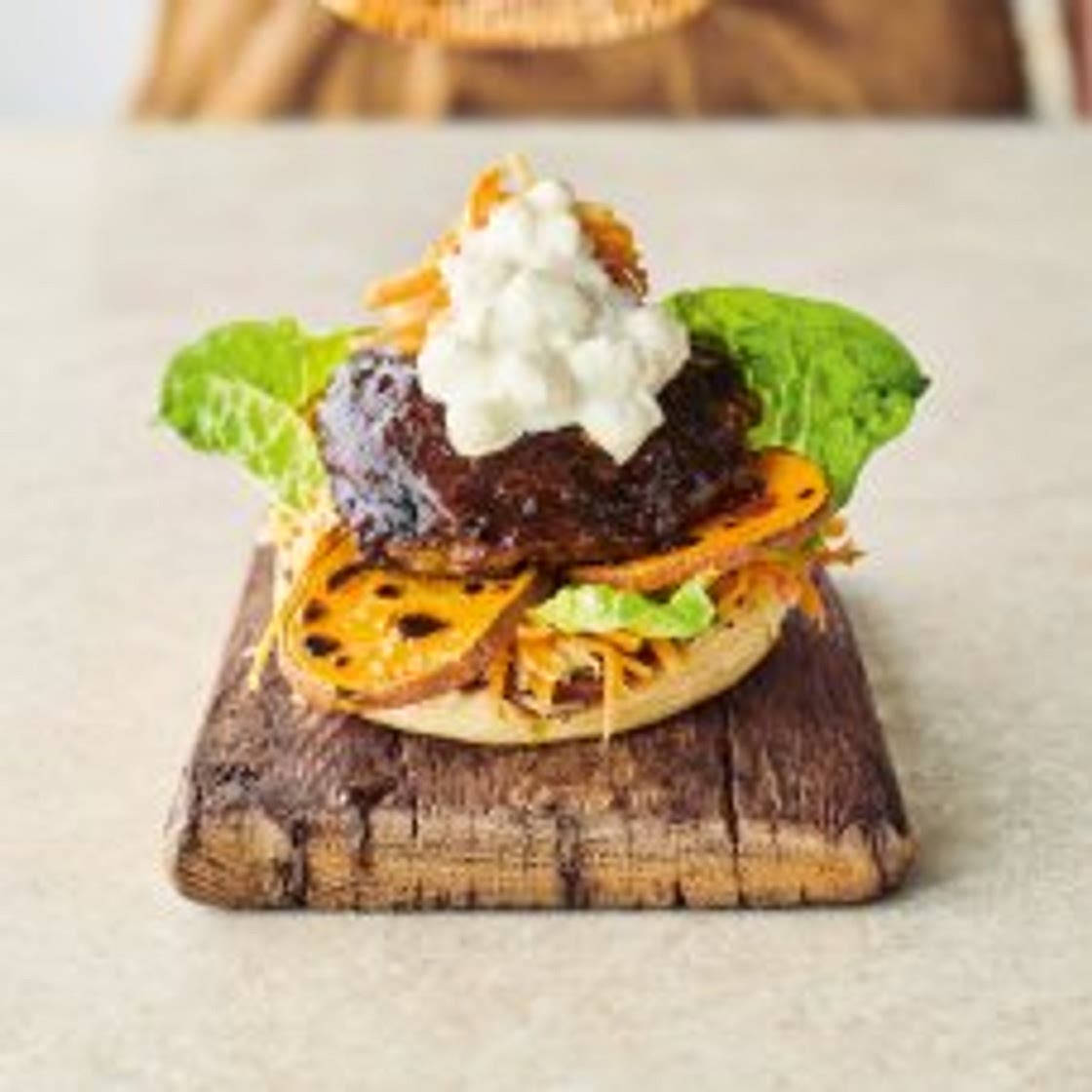 Jamie Oliver's sweet potato burger