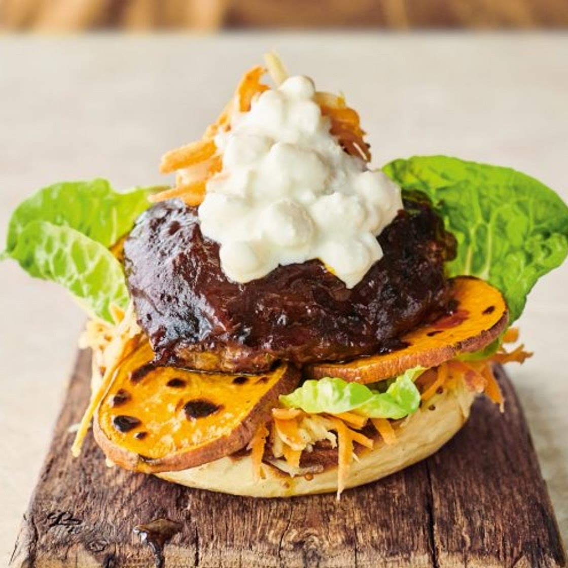 Jamie Oliver's sweet potato burger
