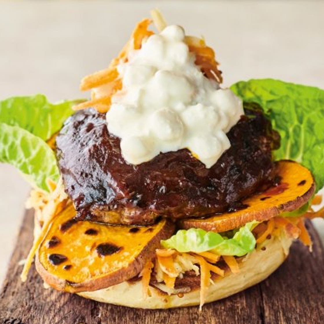 Jamie Oliver's sweet potato burger