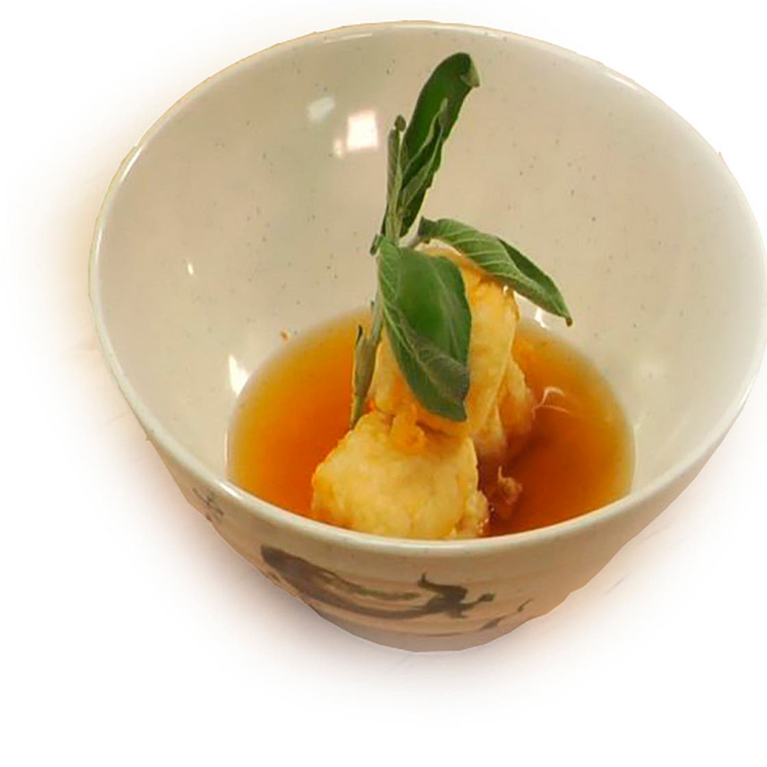 Tofu frito con caldo Dashi
