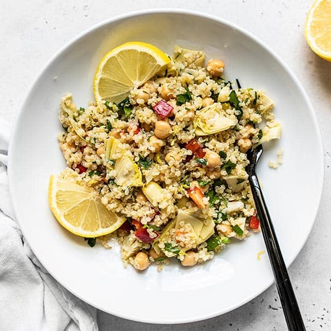 Lemony Artichoke and Quinoa Salad