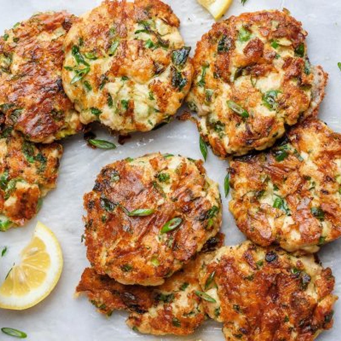 Cheesy Chicken Fritters