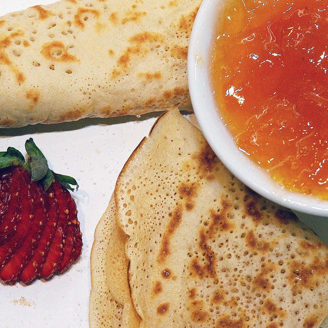 Crêpes de confitura de albaricoque