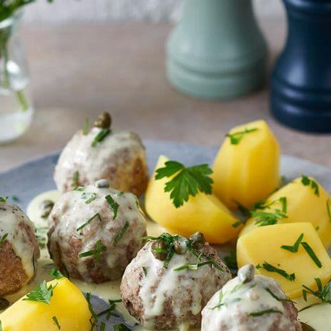 Königsberger Klopse mit Kapersauce