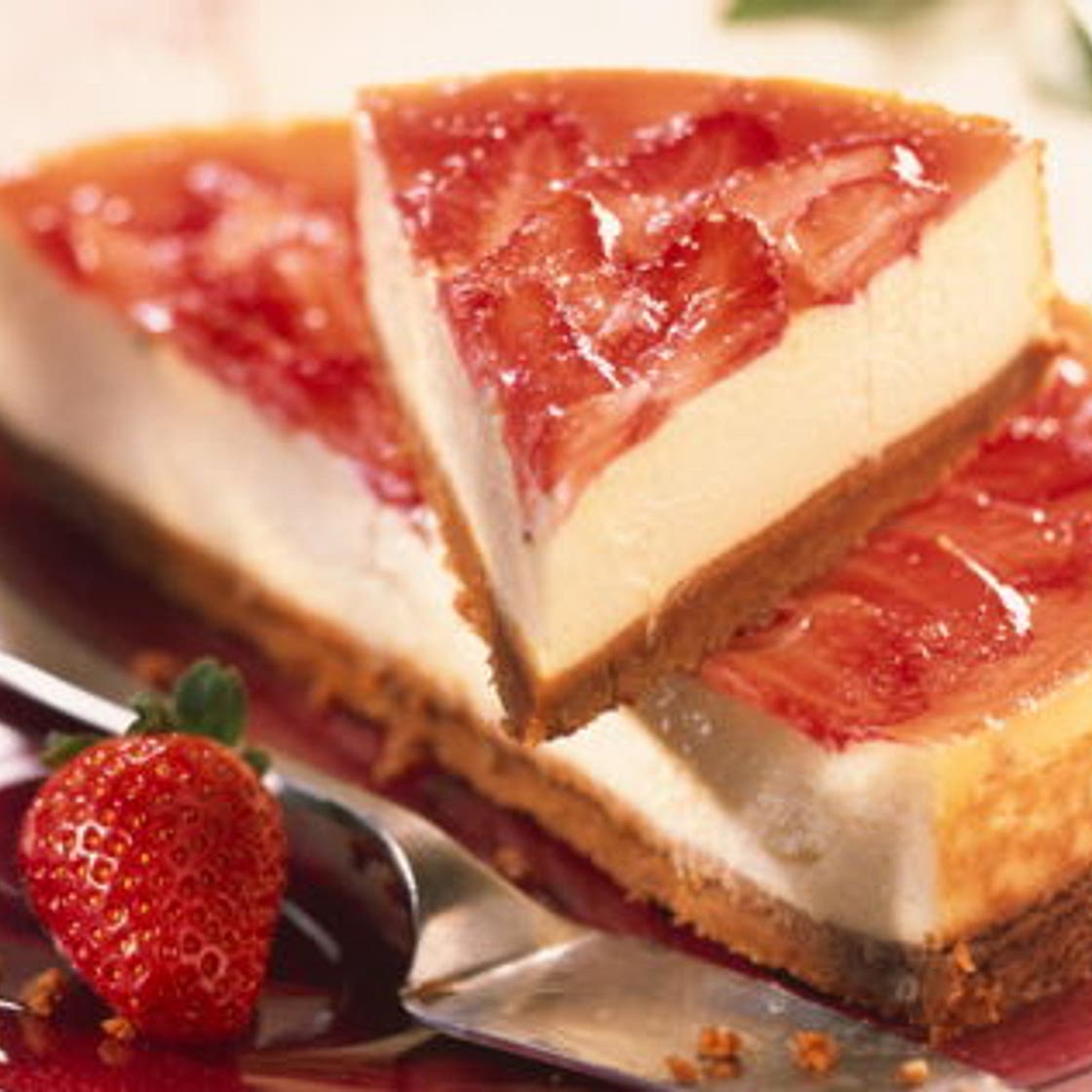 Cheese-cake aux spéculoos et aux fraises