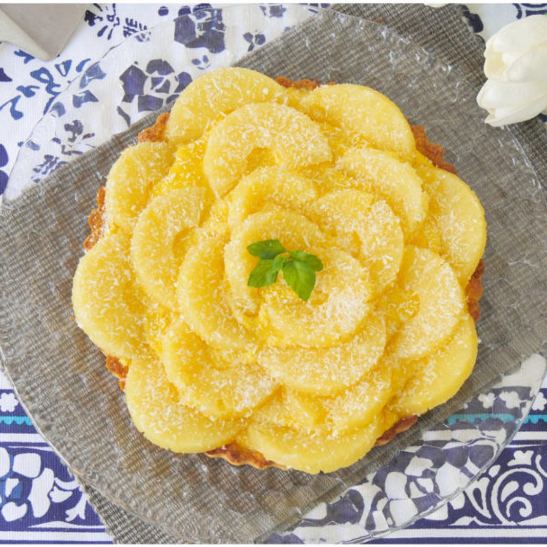 Crostata cocco e ananas