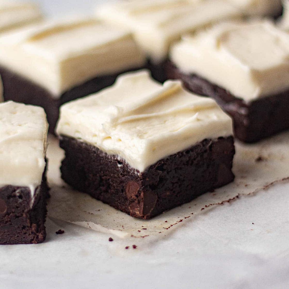 Chocolate Brownies with Cream Cheese Frosting Recipe