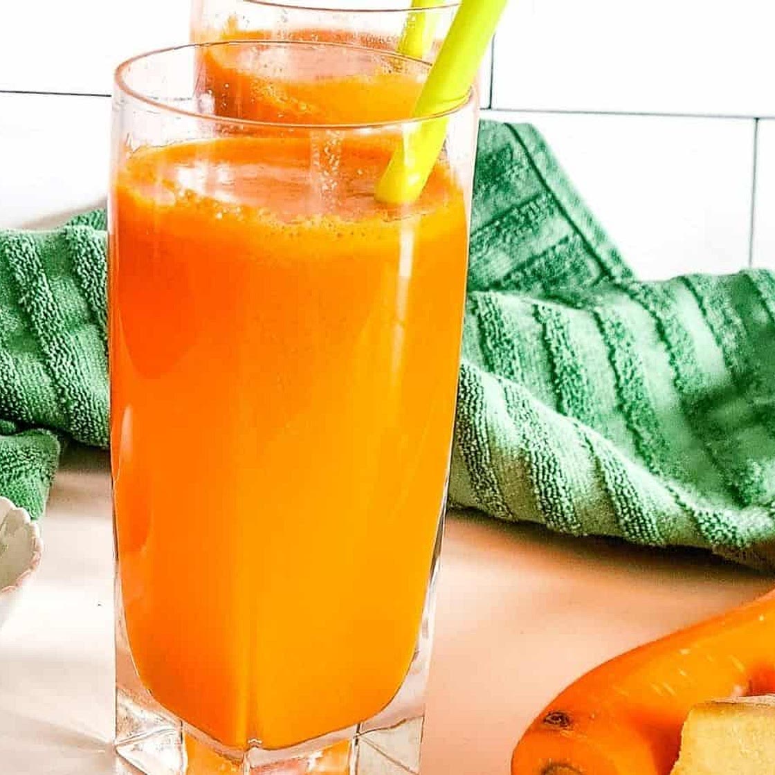Paleo Orange Carrot Ginger Turmeric Juice
