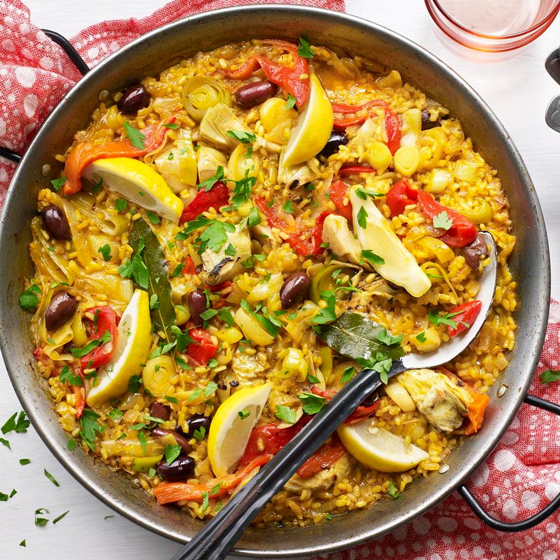 Vegetable paella