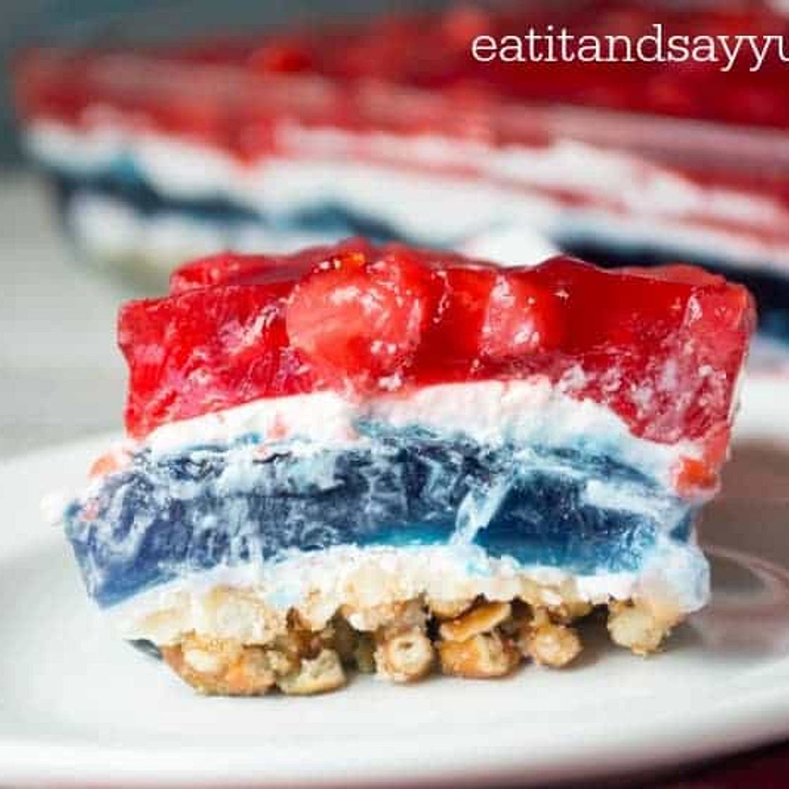 Patriotic Jello Dessert