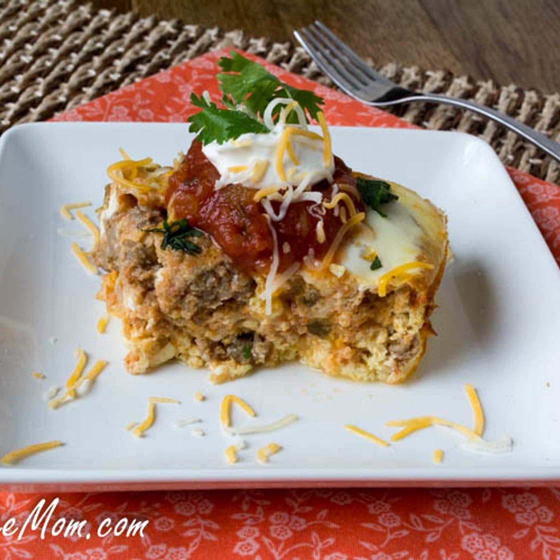 Slow Cooker Keto Mexican Breakfast Casserole {Low Carb & Gluten Free}