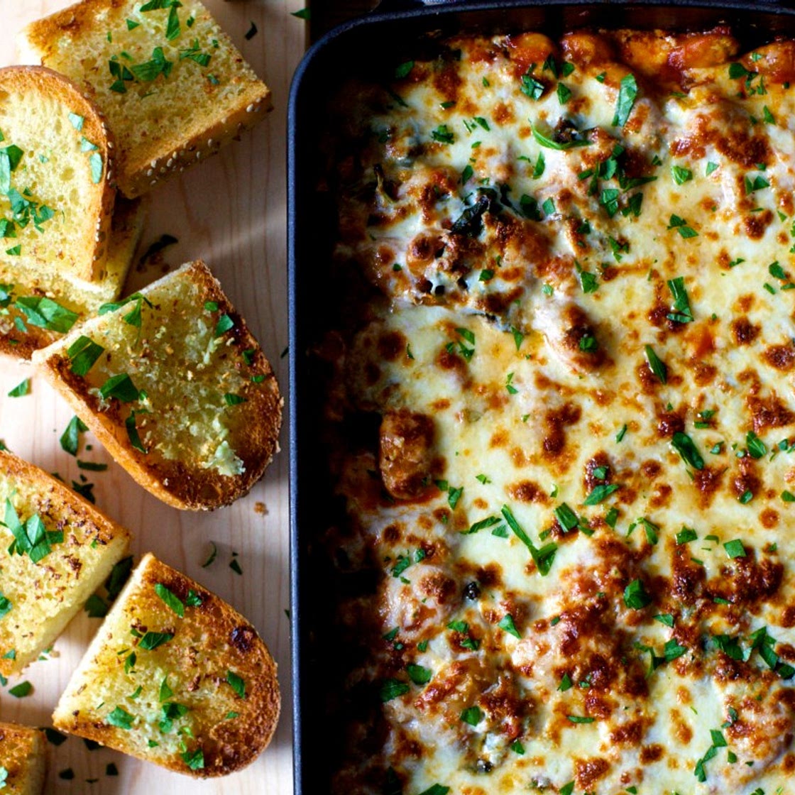 Pizza Beans / Tomato and Gigante Bean Bake