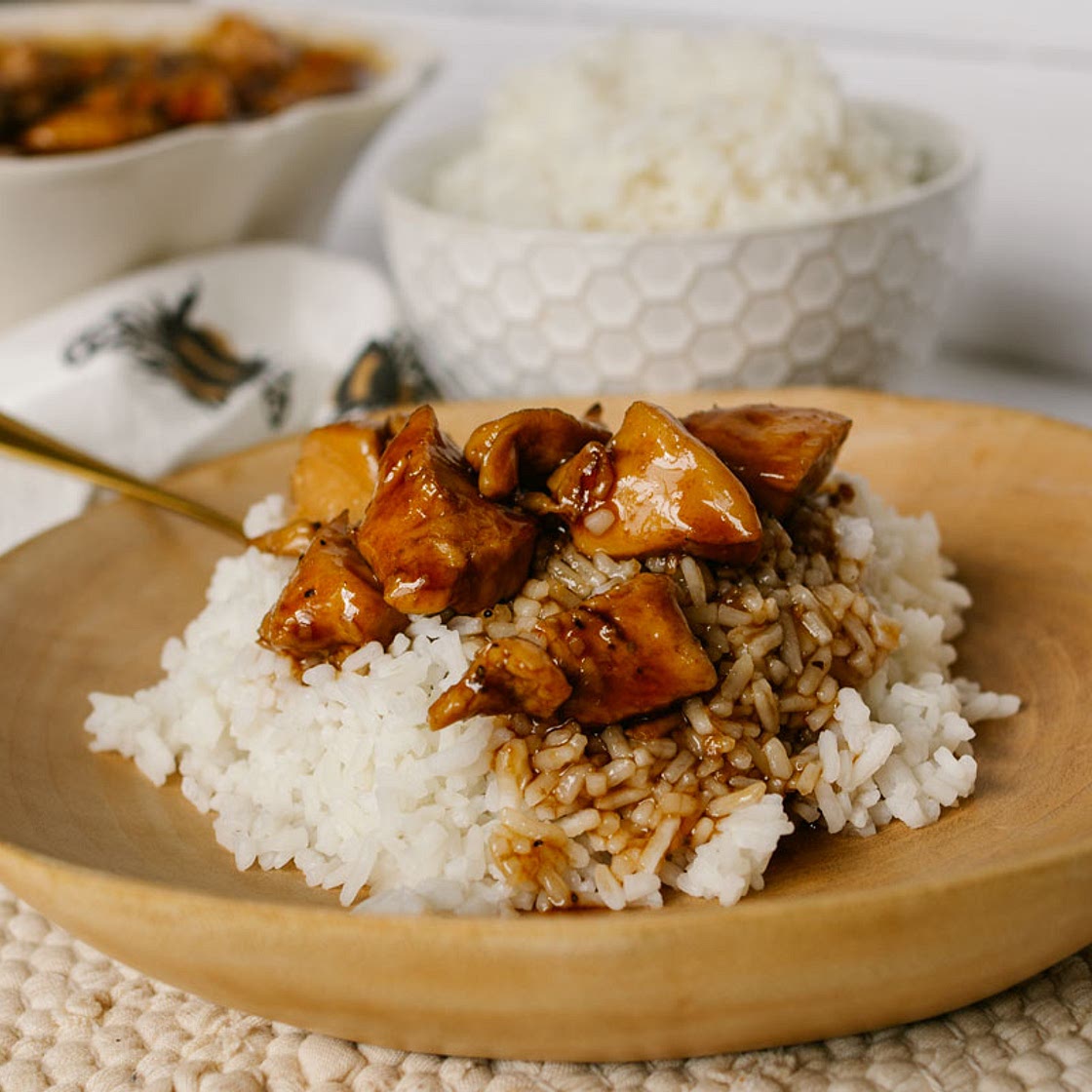 Honey Soy Chicken with Rice