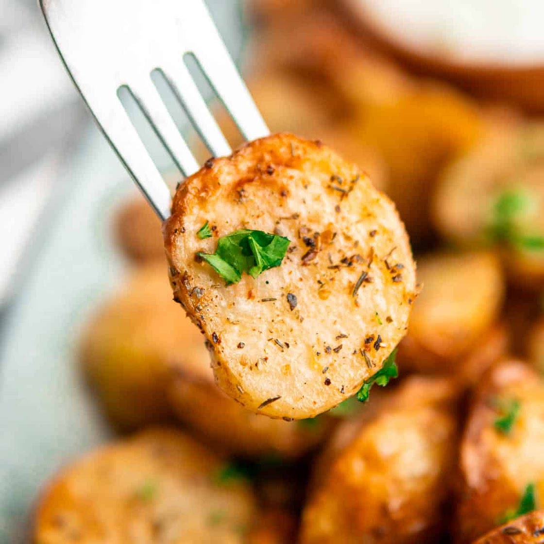 Air Fryer Greek Potatoes (Quick & Easy Recipe)