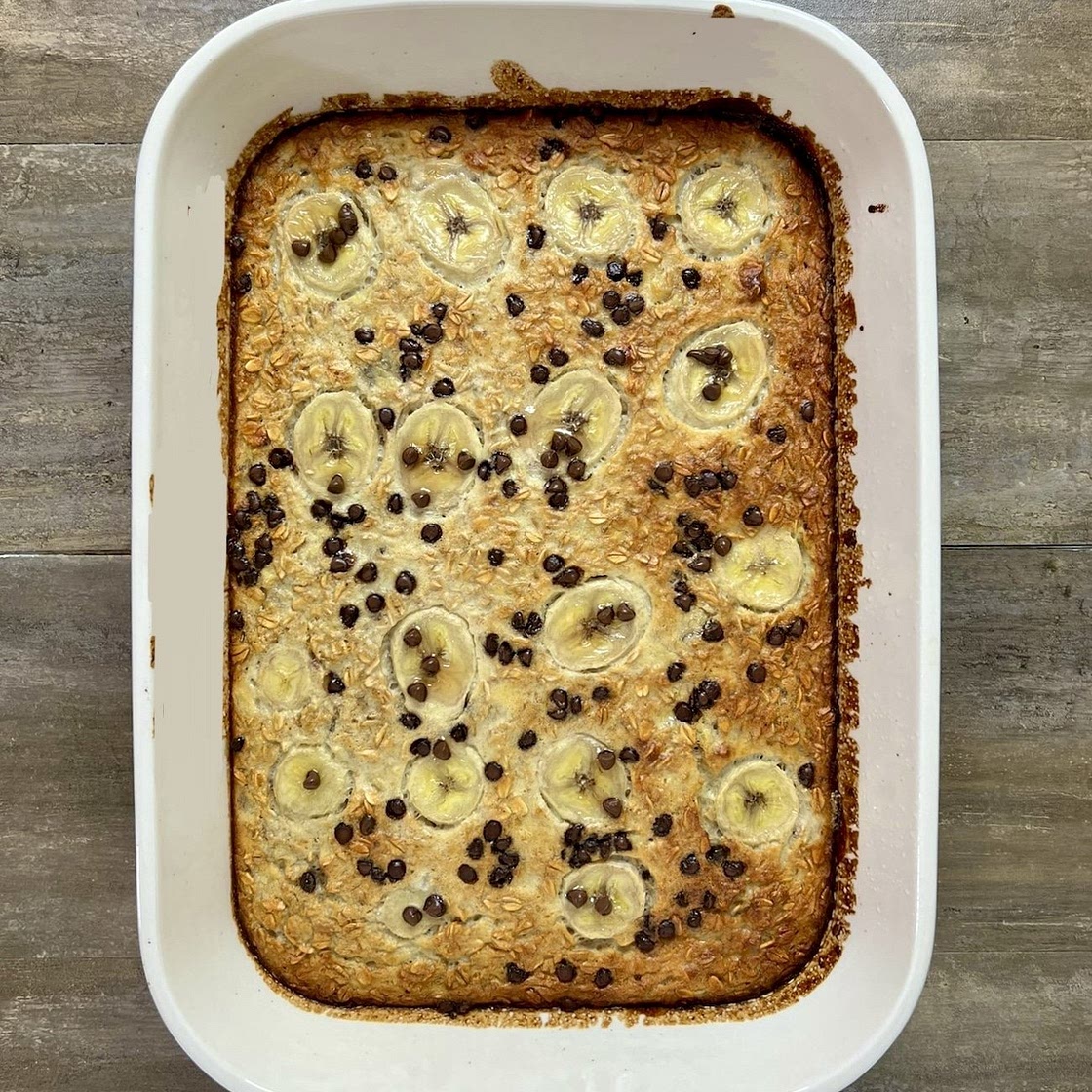 Chocolate Chip Banana Bread Baked Oatmeal