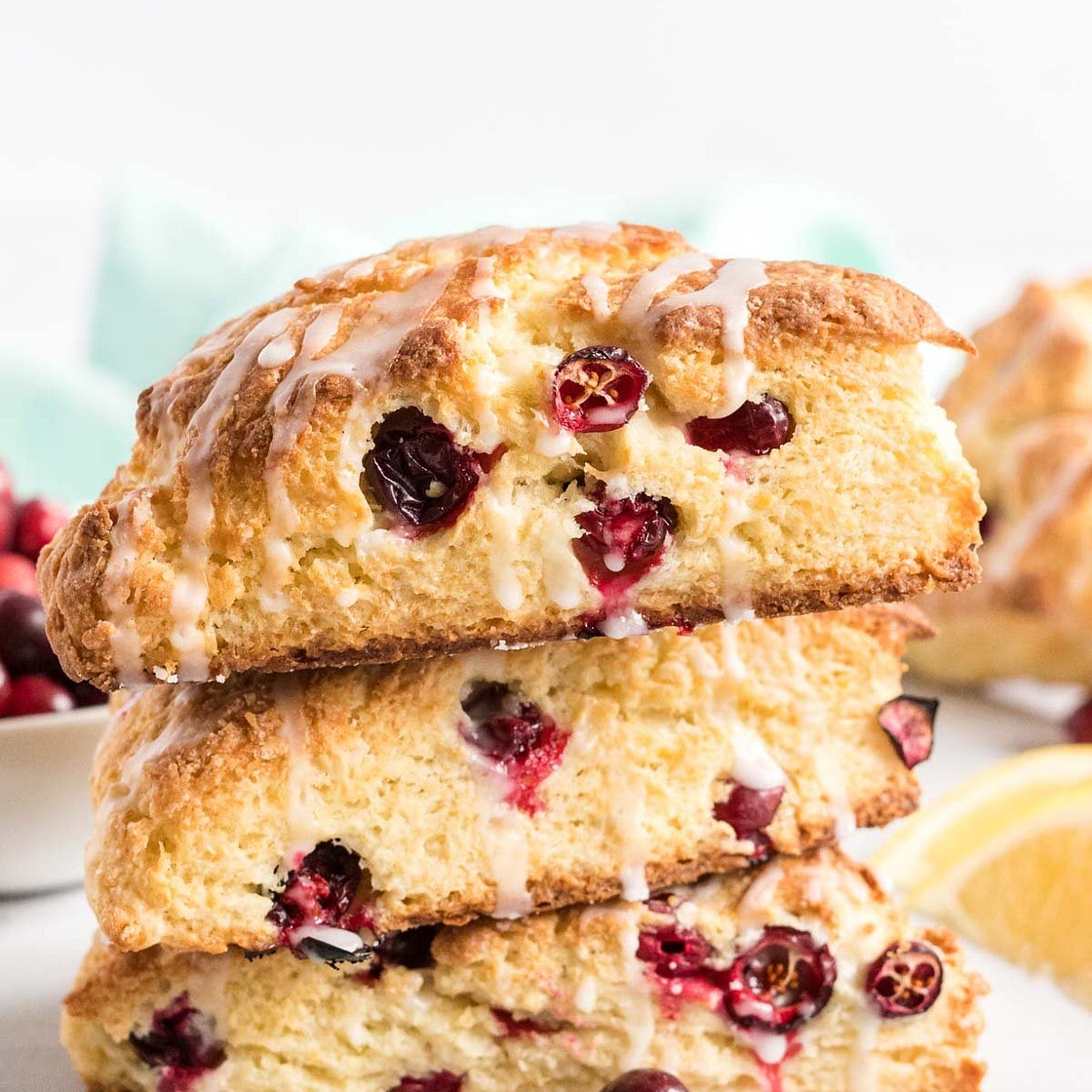 Bakery Style Cranberry Lemon Scones