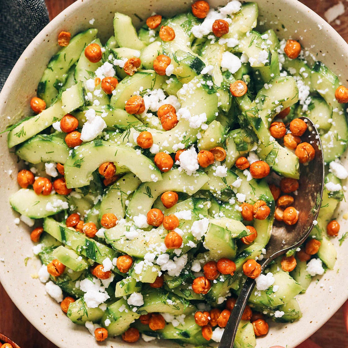 Cucumber Salad with Fresh Dill & Mint