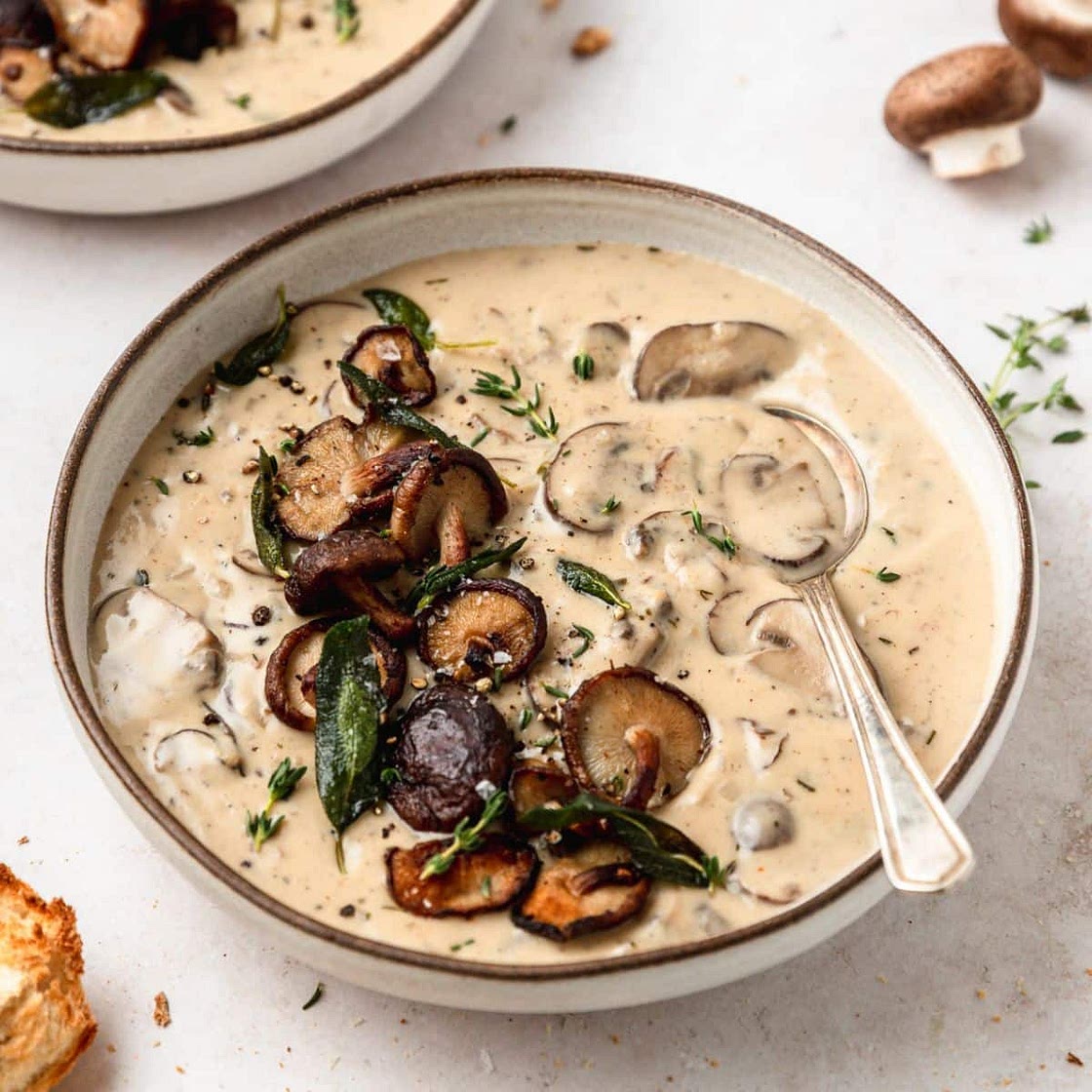 Homemade Cream of Mushroom Soup