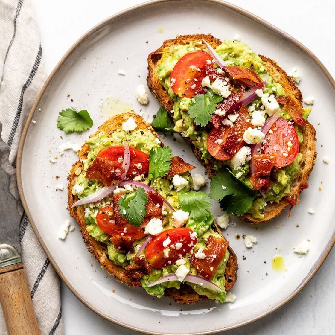 Cilantro Lime Avocado Toast
