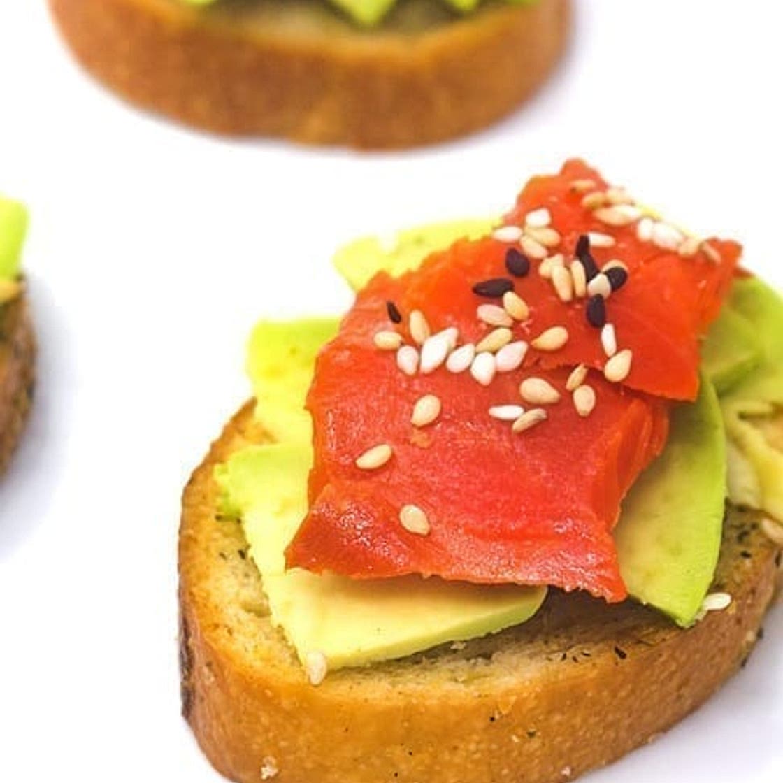 Smoked Salmon and Avocado Bruschetta