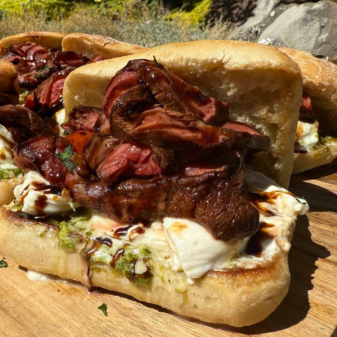 Blackstone Caprese Steak Sliders