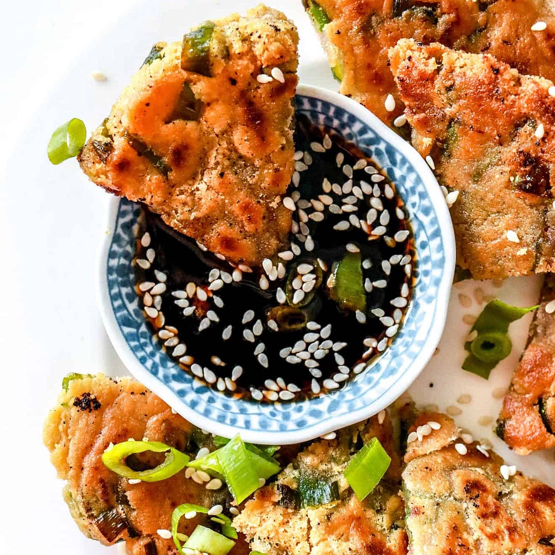 Scallion Pancakes (gluten free + vegan)