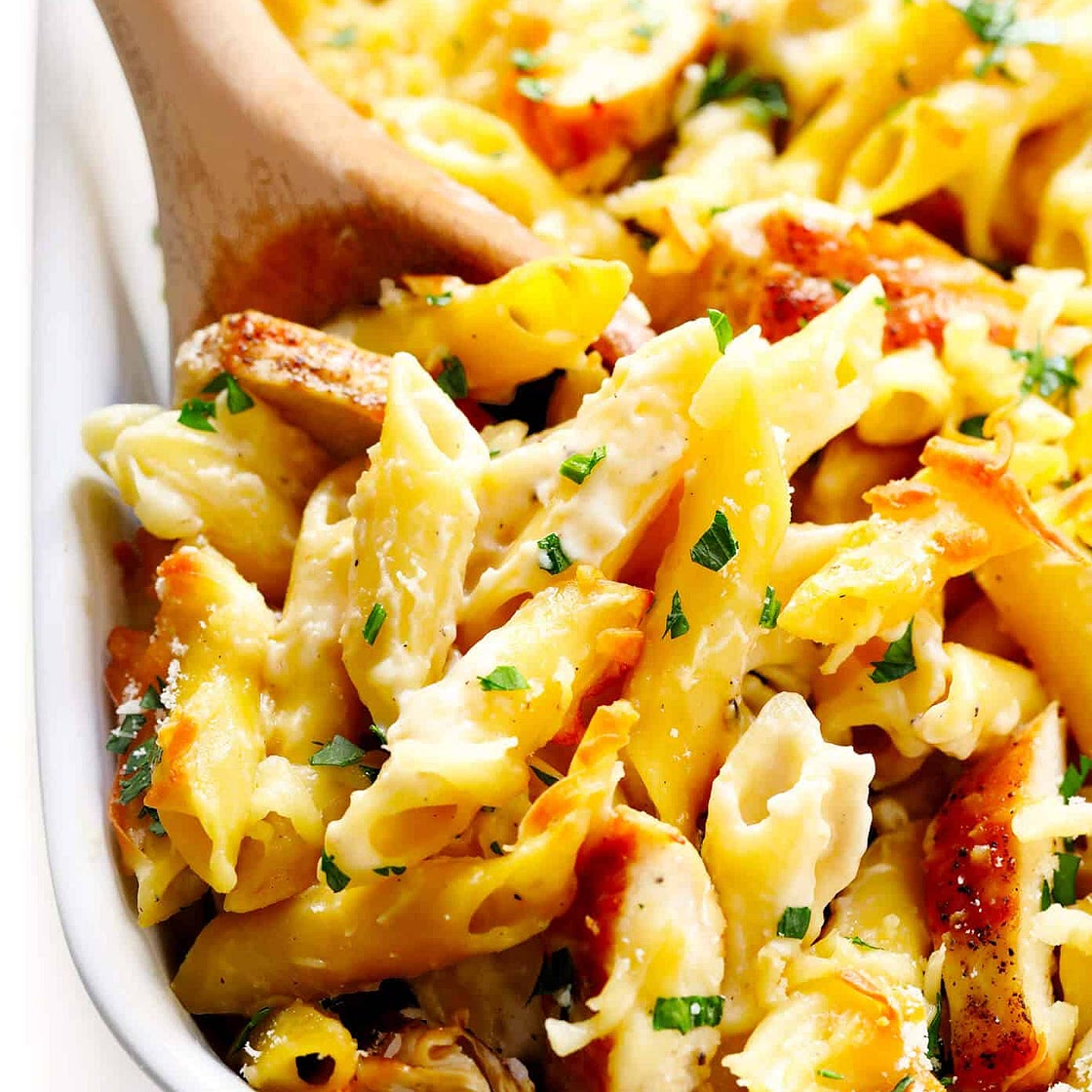 Chicken Alfredo Baked Ziti