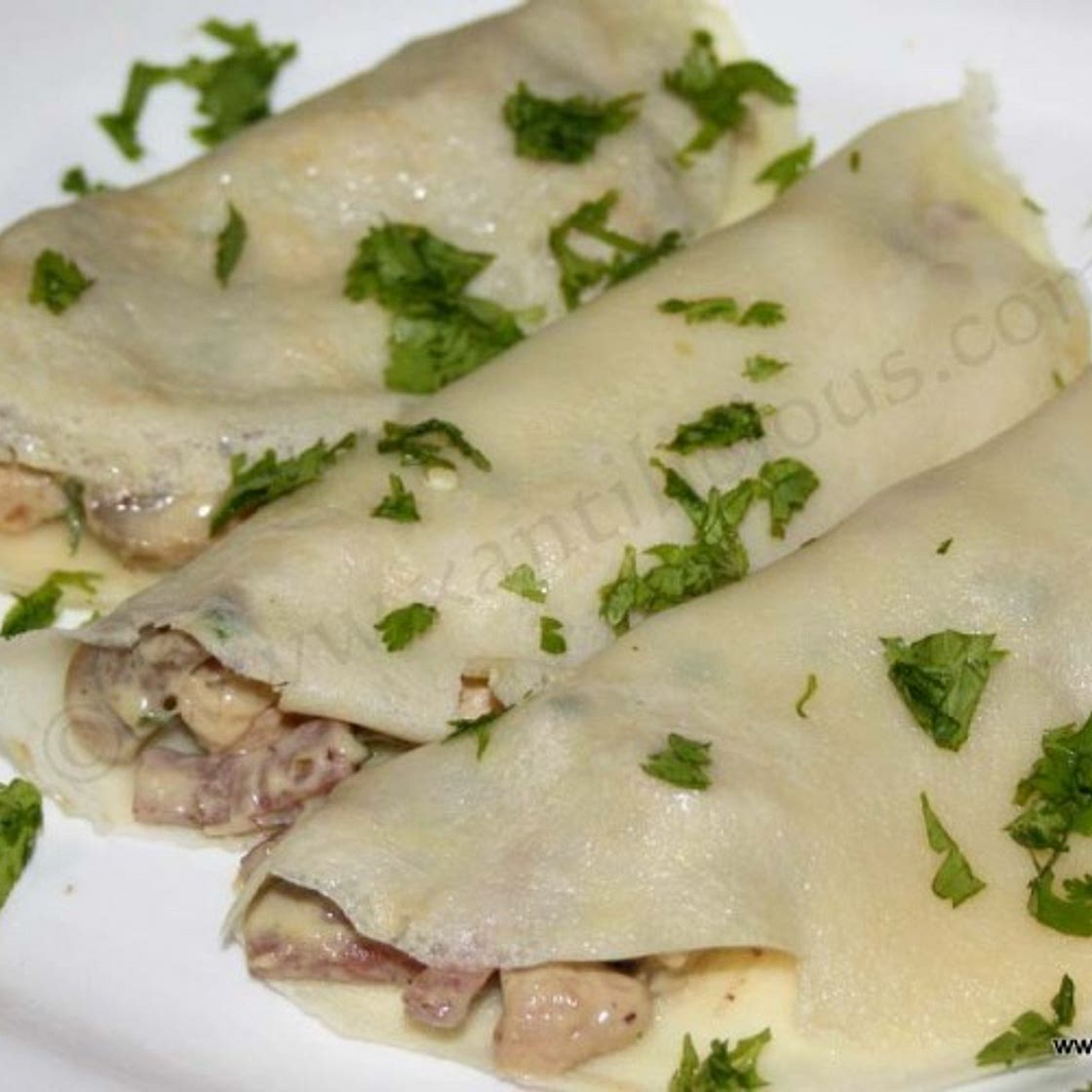 Savory Chicken Crepes