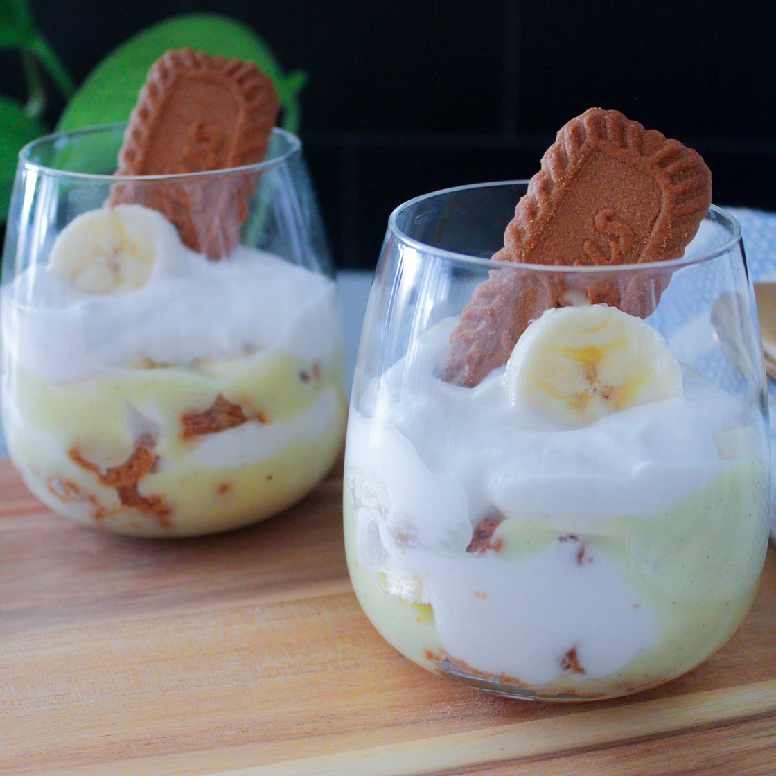 Vegan Biscoff Banana Pudding