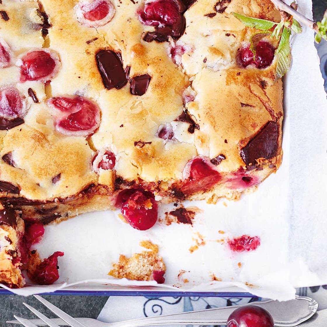 Schoko-Kirsch-Blondies