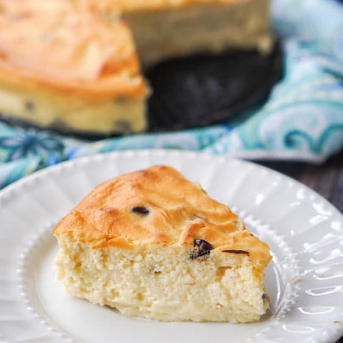 Easy Keto Chocolate Chip Cheesecake in the Air Fryer