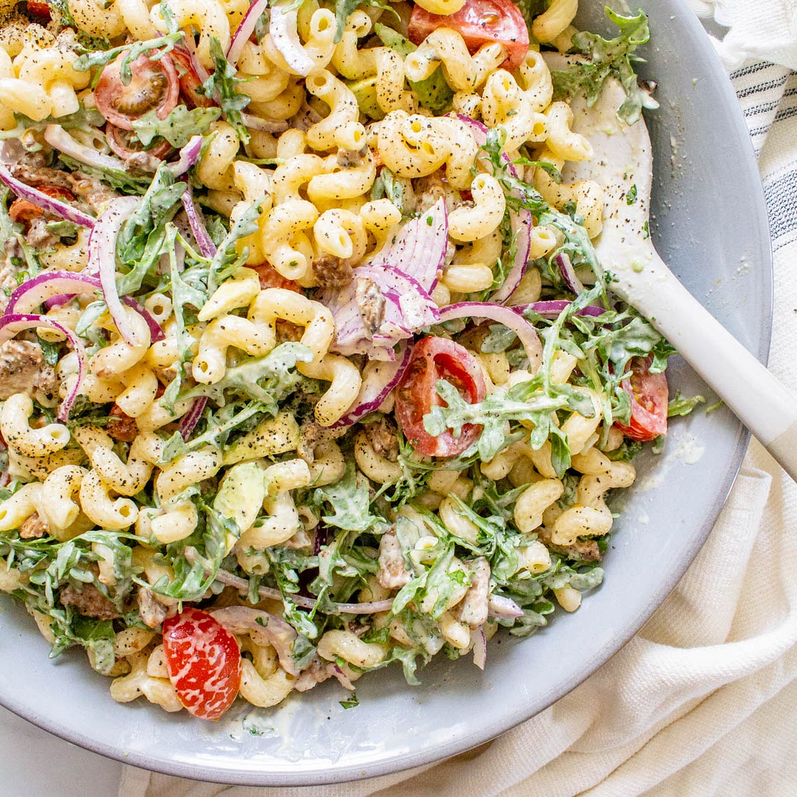 Vegan BLT Pasta Salad
