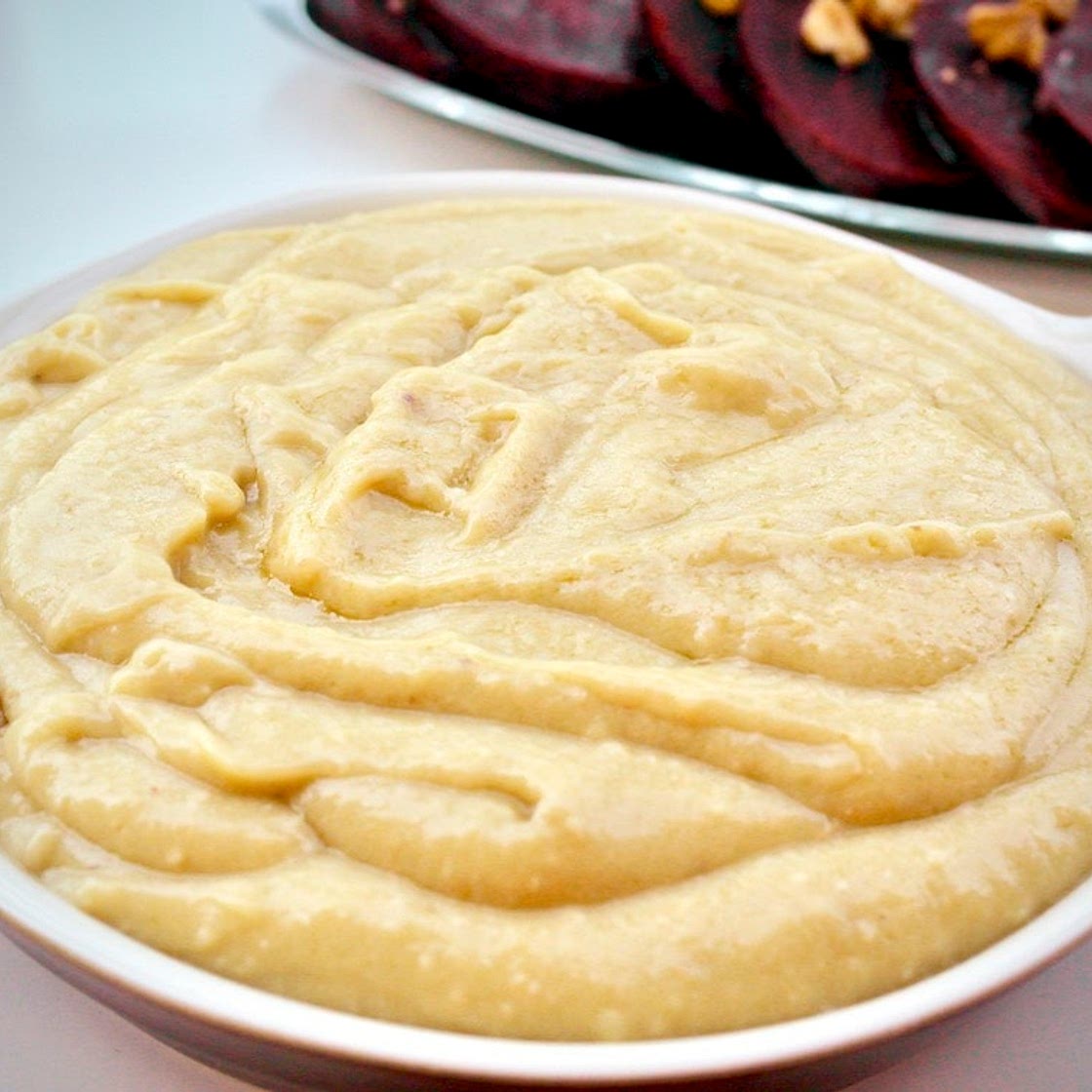 Traditional Greek Skordalia (Garlic and Potato Dip)