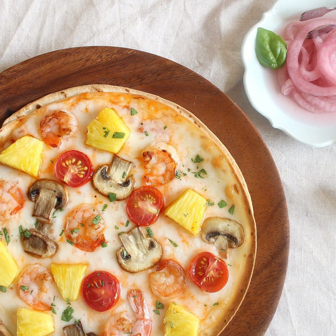 새우파인애플피자