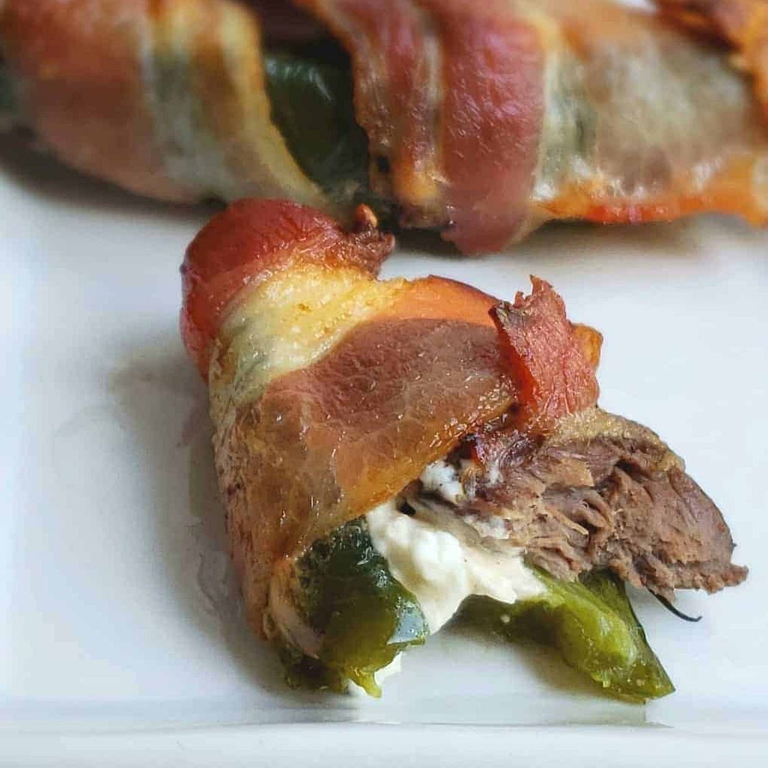 Bacon-Wrapped Dove Jalapeno Poppers