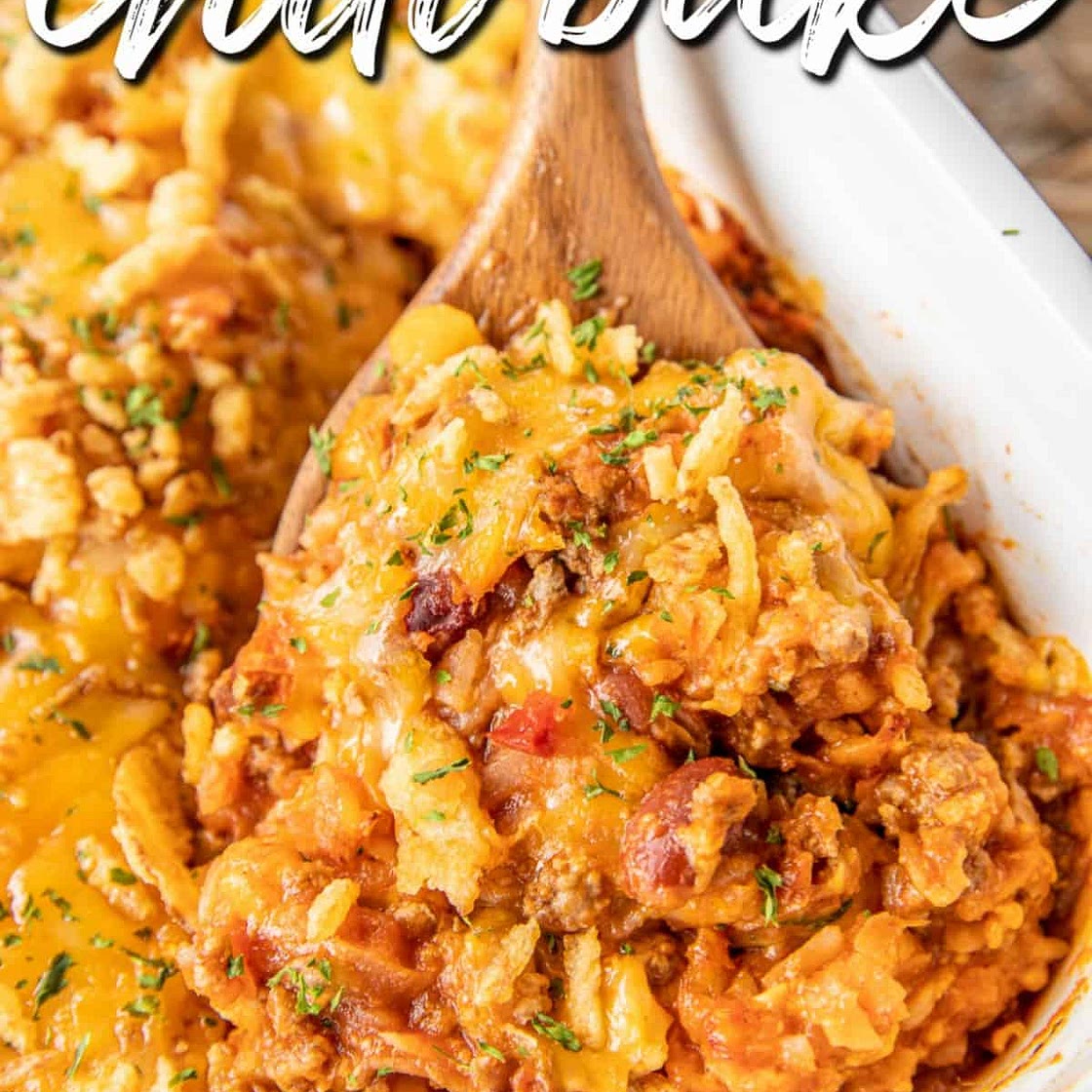 Cheesy Hash Brown Chili Bake
