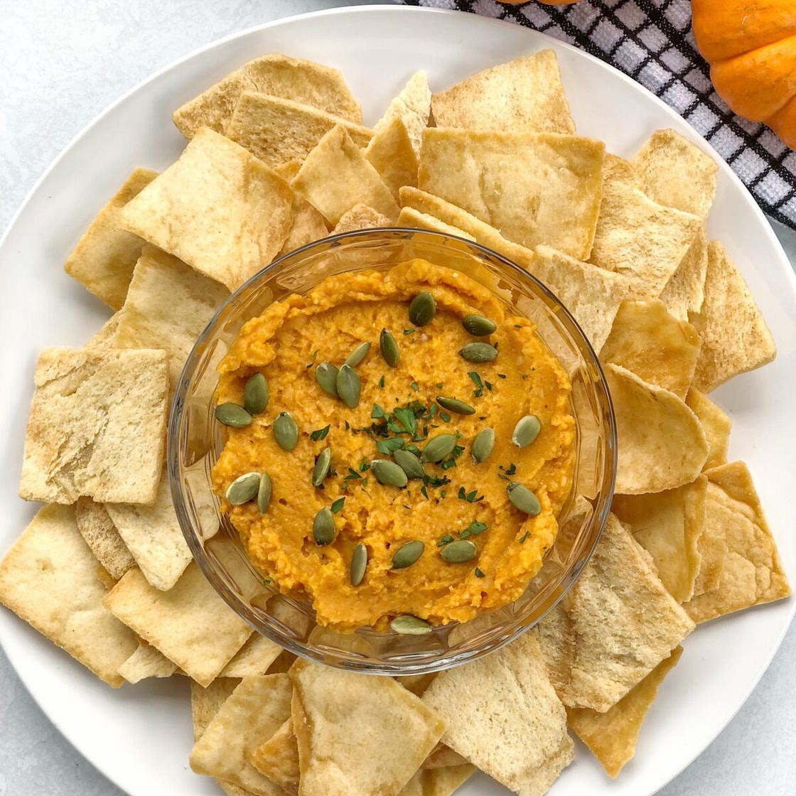 Pumpkin Spice Hummus (Savory or Sweet!)