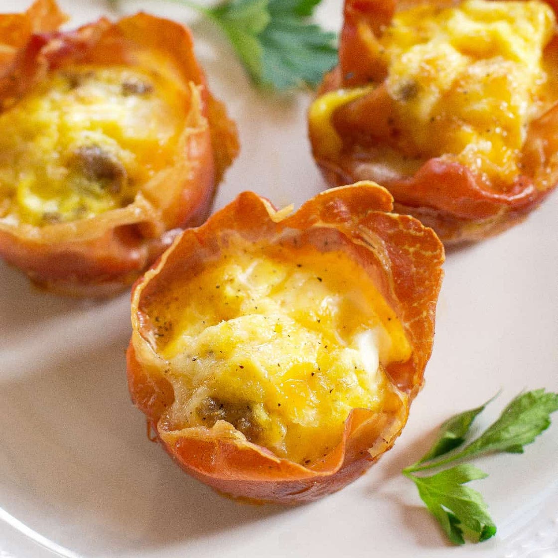 Prosciutto Sausage and Egg Cups