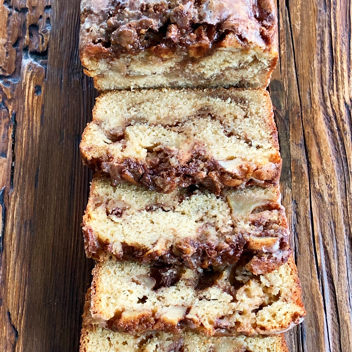 Cinnamon Swirl Apple Fritter Bread