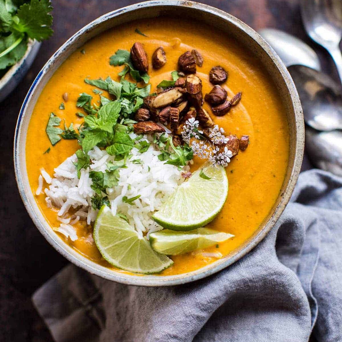 Creamy Thai Carrot Sweet Potato Soup