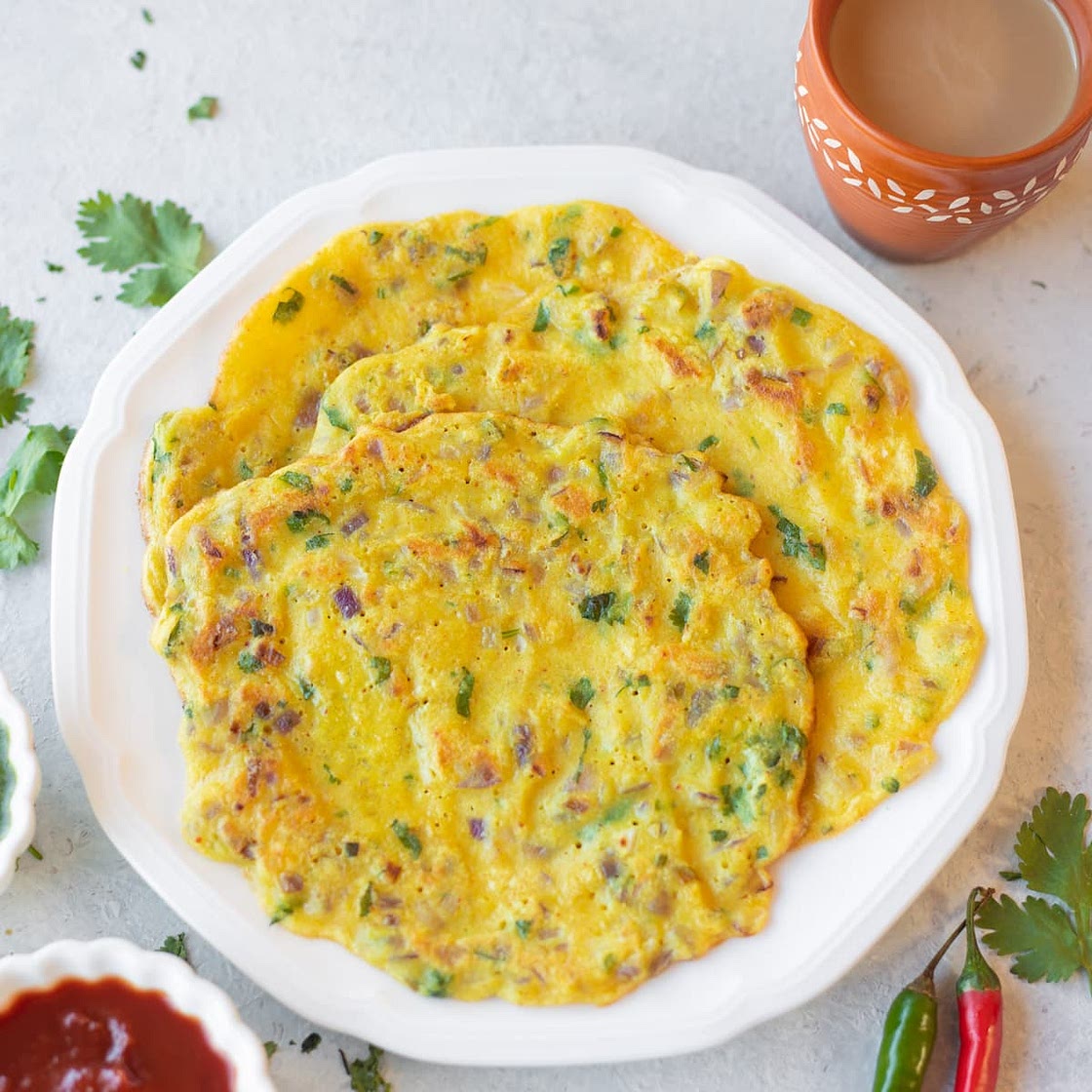 Moong Dal Chilla (Savory Lentil Pancakes)