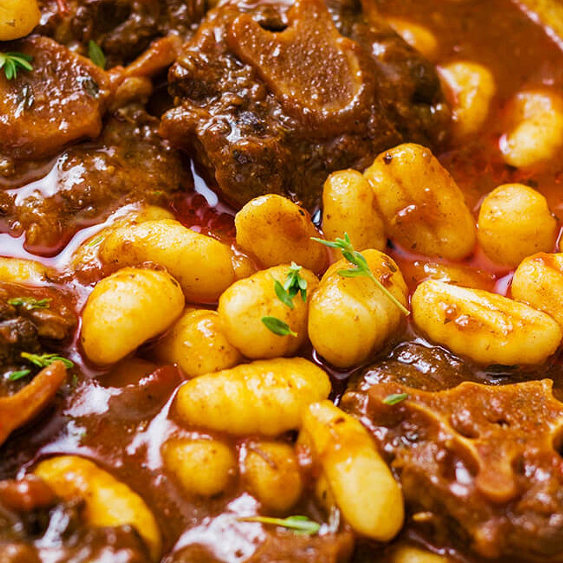 oxtail and Gnocchi Stew