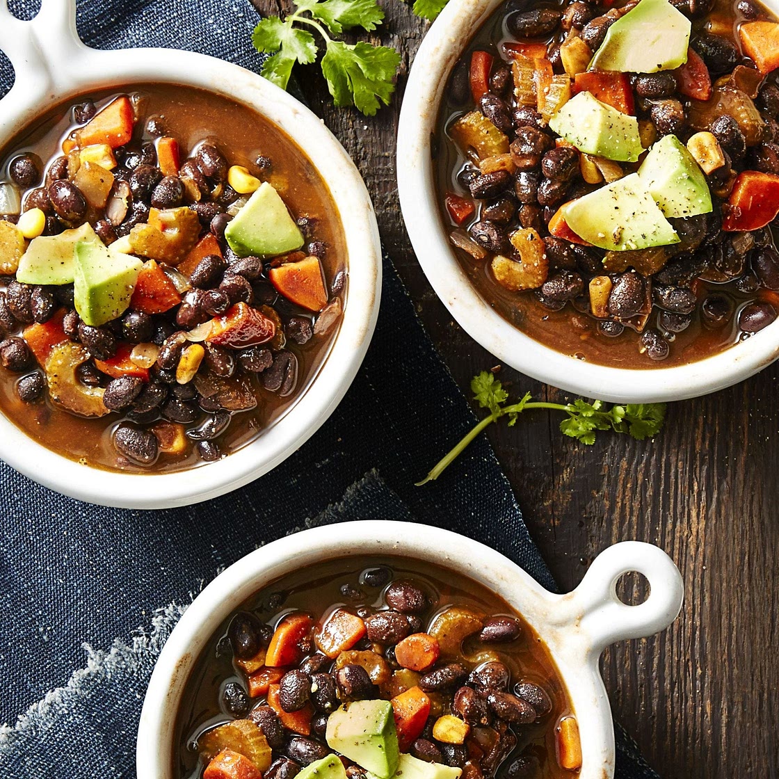 Smoky Vegan Black Bean Soup