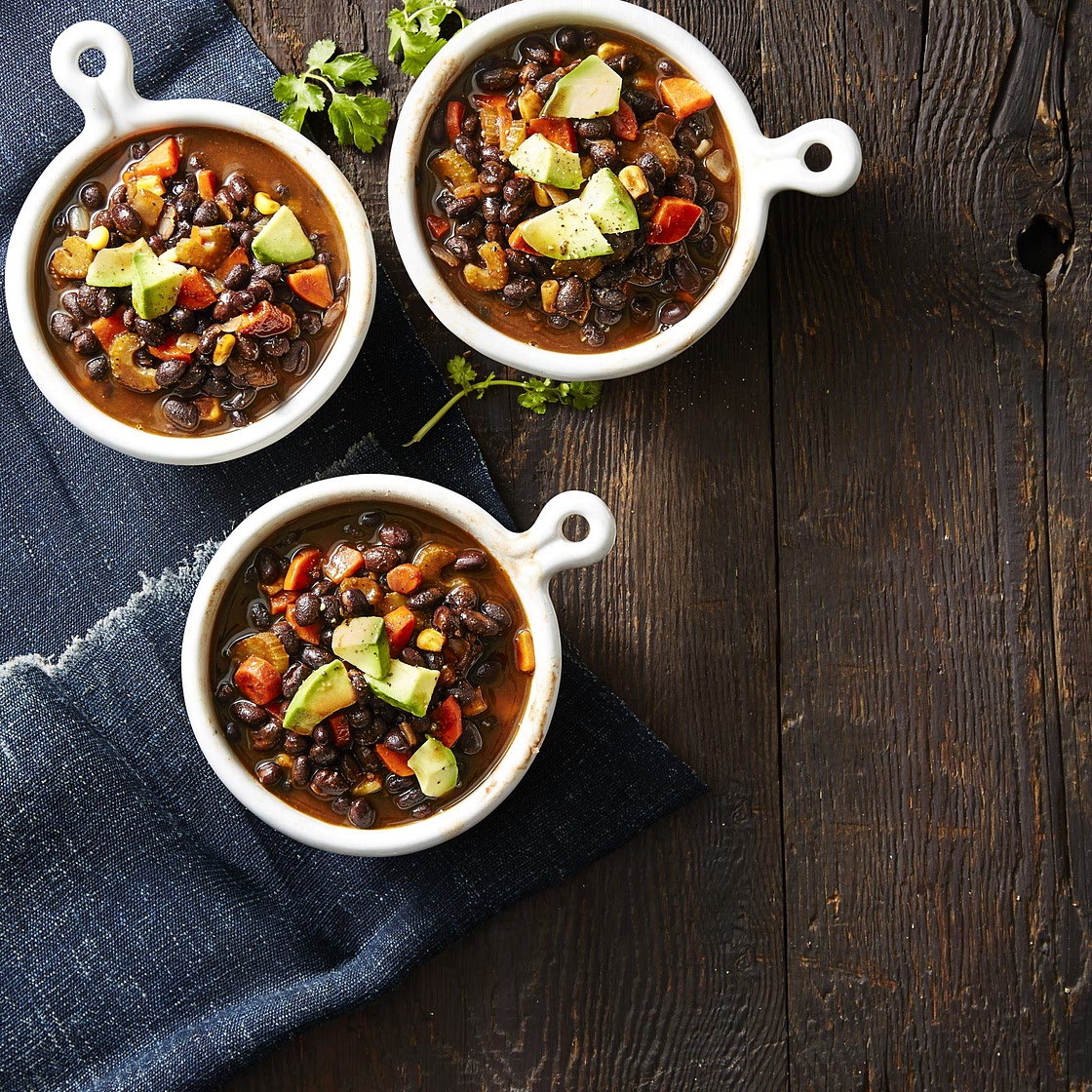 Smoky Vegan Black Bean Soup