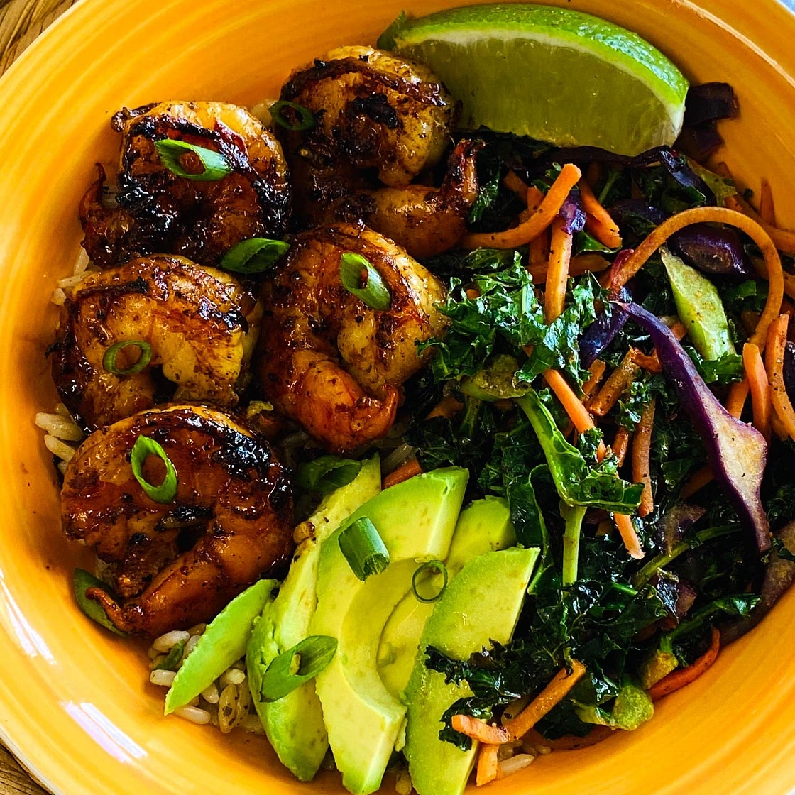 Blackstone Tequila Lime Shrimp Bowls
