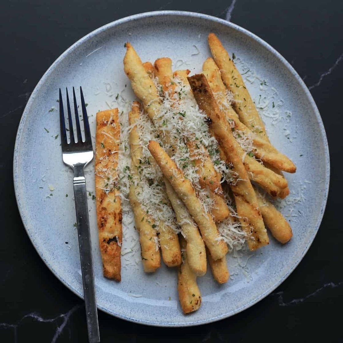 Air Fryer Garlic Parmesan Keto Fries Recipe